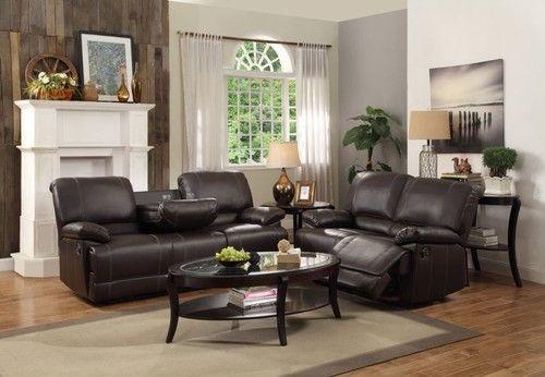 Cassville Double Reclining Loveseat in Dark Brown 8403-2 - Home Discount Furniture - NJ-linden