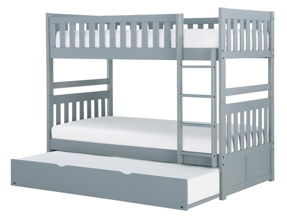 Orion Twin/Twin Bunk Bed with Trundle in Gray B2063-1*R - Home Discount Furniture - NJ-linden