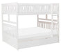 Galen Full/Full Bunk Bed w/ Twin Trundle in White B2053FFW-1*R - Home Discount Furniture - NJ-linden