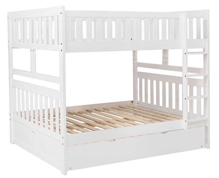 Galen Full/Full Bunk Bed w/ Storage Boxes in White B2053FFW-1*T - Home Discount Furniture - NJ-linden