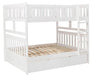 Galen Full/Full Bunk Bed w/ Storage Boxes in White B2053FFW-1*T - Home Discount Furniture - NJ-linden