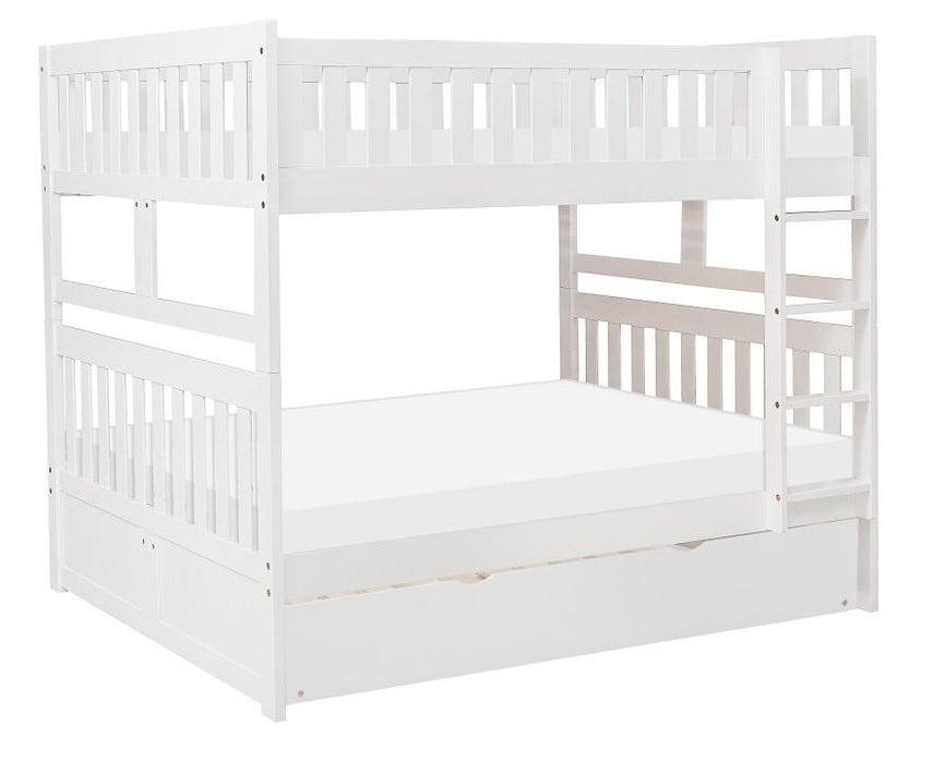 Galen Full/Full Bunk Bed w/ Storage Boxes in White B2053FFW-1*T - Home Discount Furniture - NJ-linden