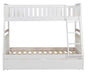 Galen Twin/Full Bunk Bed w/ Storage Boxes in White B2053TFW-1*T - Home Discount Furniture - NJ-linden