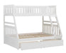 Galen Twin/Full Bunk Bed w/ Storage Boxes in White B2053TFW-1*T - Home Discount Furniture - NJ-linden