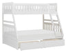 Galen Twin/Full Bunk Bed w/ Storage Boxes in White B2053TFW-1*T - Home Discount Furniture - NJ-linden
