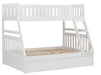 Galen Twin/Full Bunk Bed w/ Storage Boxes in White B2053TFW-1*T - Home Discount Furniture - NJ-linden