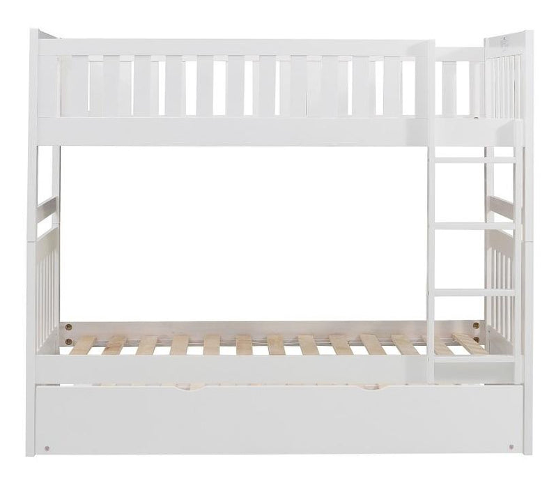 Galen Twin/Twin Bunk Bed w/ Twin Trundle in White B2053W-1*R - Home Discount Furniture - NJ-linden