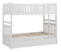 Galen Twin/Twin Bunk Bed w/ Twin Trundle in White B2053W-1*R - Home Discount Furniture - NJ-linden