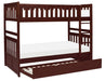 Rowe Twin/Twin Bunk Bed w/ Twin Trundle Bed in Dark Cherry B2013DC-1*R - Home Discount Furniture - NJ-linden