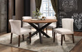 Nelina Round Dining Table in Espresso & Natural 5597-53* - Home Discount Furniture - NJ-linden