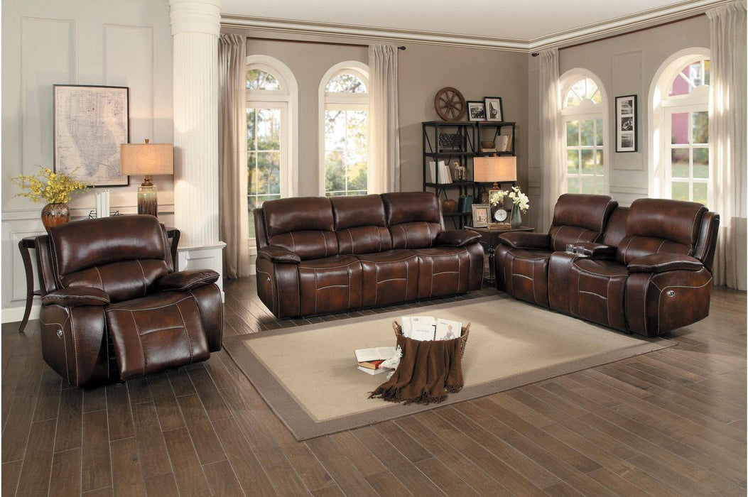 Mahala Double Reclining Sofa in Brown 8200BRW-3 - Home Discount Furniture - NJ-linden