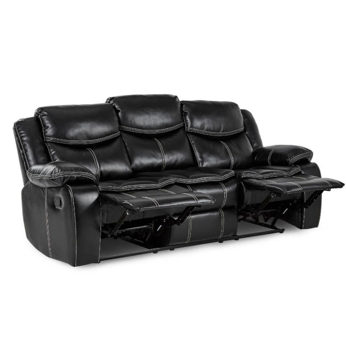 Bastrop Double Reclining Sofa in Black 8230BLK-3 - Home Discount Furniture - NJ-linden