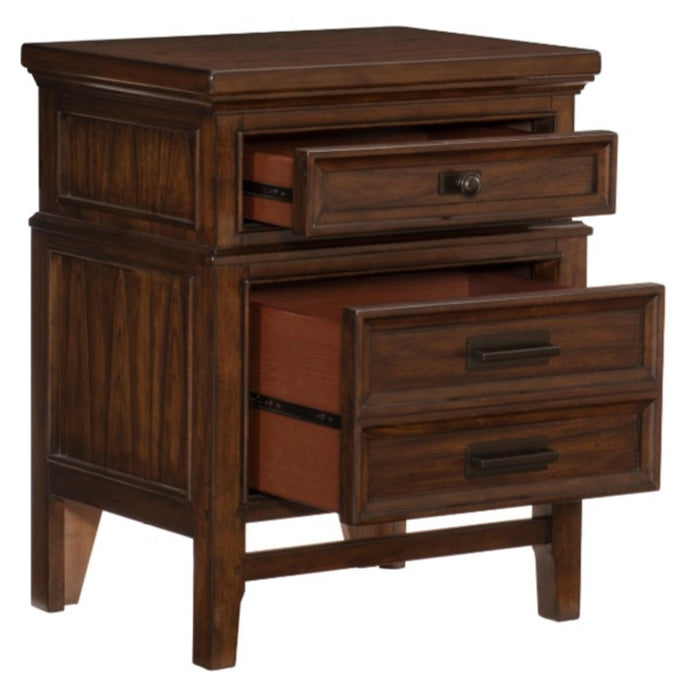 Frazier Nightstand in Dark Cherry 1649-4 - Home Discount Furniture - NJ-linden