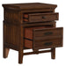 Frazier Nightstand in Dark Cherry 1649-4 - Home Discount Furniture - NJ-linden