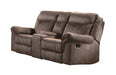 Aram Double Glider Reclining Loveseat in Dark Brown 8206NF-2 - Home Discount Furniture - NJ-linden