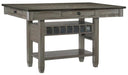 Granby Counter Height Dining Table in Coffee and Antique Gray 5627GY-36* - Home Discount Furniture - NJ-linden
