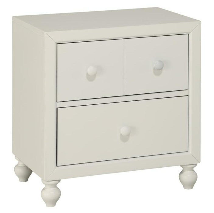 Wellsummer 2 Drawer Nightstand in White 1803W-4 - Home Discount Furniture - NJ-linden