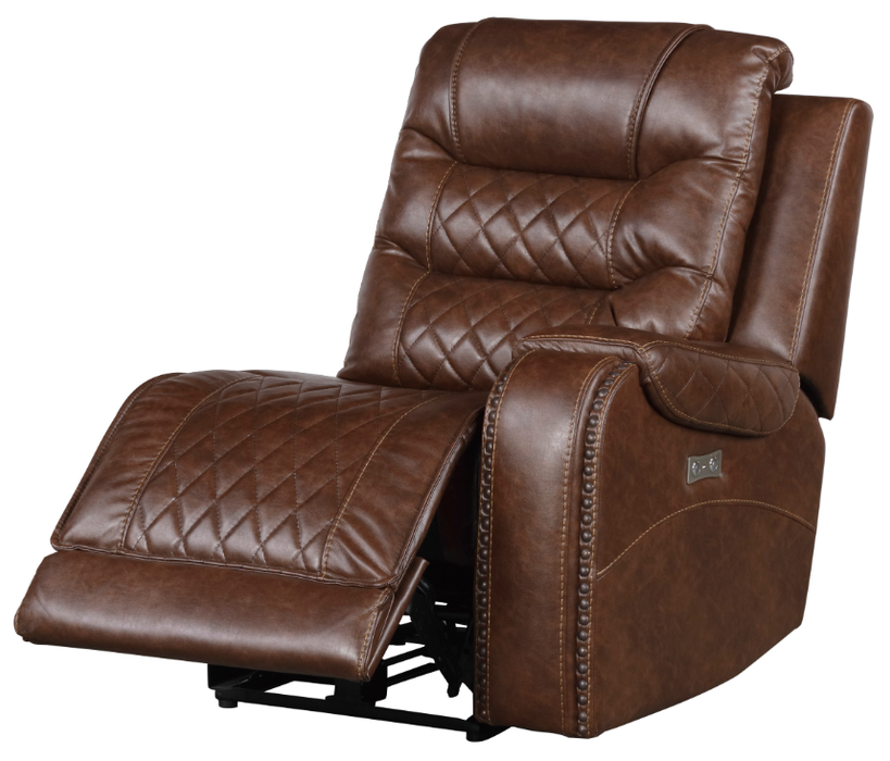 Putnam Power Right Side Reclining Chair with USB Port in Brown 9405BR-RRPW - Home Discount Furniture - NJ-linden