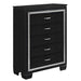 Allura Chest in Black 1916BK-9 - Home Discount Furniture - NJ-linden