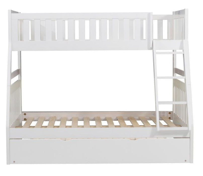 Galen Twin/Full Bunk Bed w/ Twin Trundle in White B2053TFW-1*R - Home Discount Furniture - NJ-linden