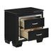Allura Nightstand in Black 1916BK-4 - Home Discount Furniture - NJ-linden