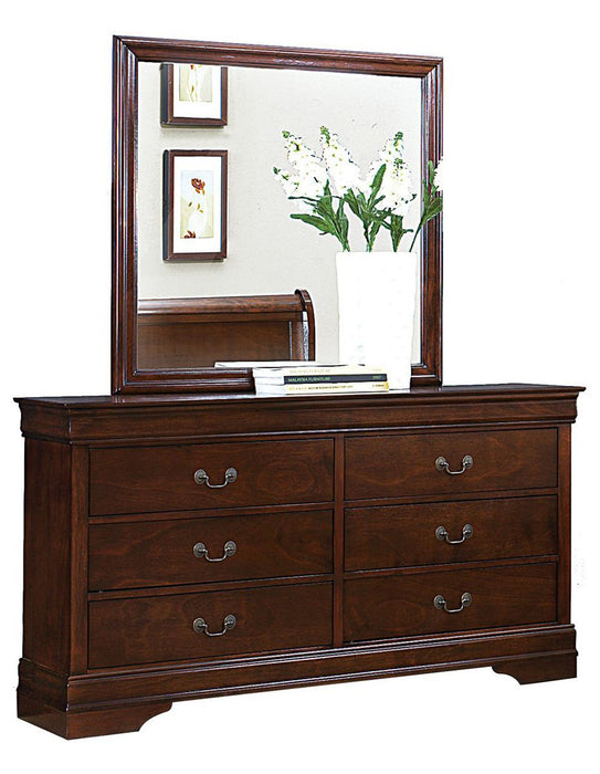 Mayville 6 Drawer Dresser in Brown Cherry 2147-5 - Home Discount Furniture - NJ-linden