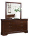 Mayville Mirror in Brown Cherry 2147-6 - Home Discount Furniture - NJ-linden