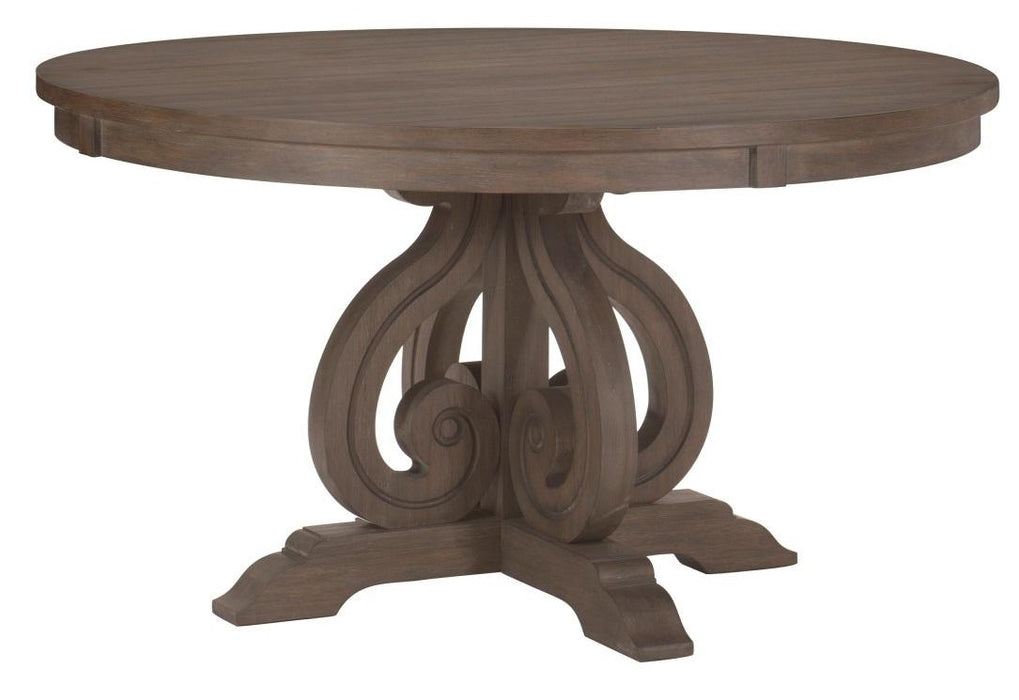 Toulon  Round Dining Table in Dark Pewter 5438-54* - Home Discount Furniture - NJ-linden