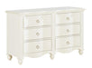 Meghan 6 Drawer Dresser in White 2058WH-5 - Home Discount Furniture - NJ-linden