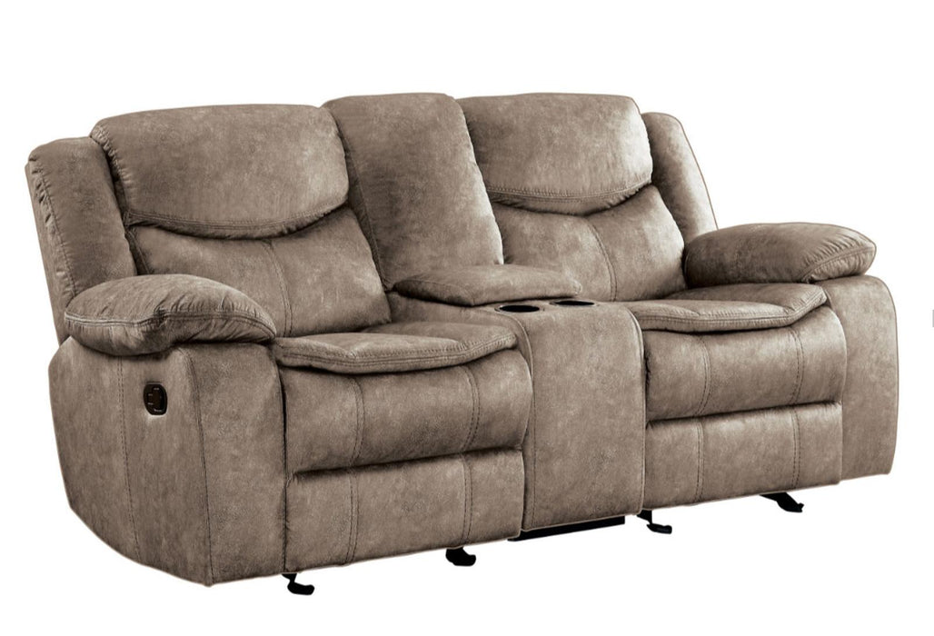 Bastrop Double Glider Reclining Loveseat in Brown 8230FBR-2 - Home Discount Furniture - NJ-linden