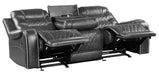 Putnam Double Reclining Sofa with Drop-Down in Gray 9405GY-3 - Home Discount Furniture - NJ-linden