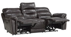 Lance Power Double Reclining Sofa with Power Headrests in Brown 9527BRW-3PWH - Home Discount Furniture - NJ-linden