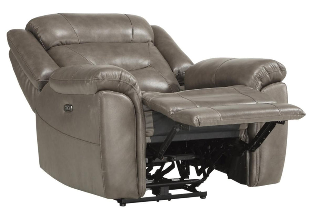 Danio Power Double Reclining Chair with Power Headrests in Brownish Gray 9528BRG-1PWH - Home Discount Furniture - NJ-linden