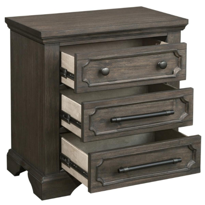Taulon Nightstand in Dark Oak 5438-4 - Home Discount Furniture - NJ-linden