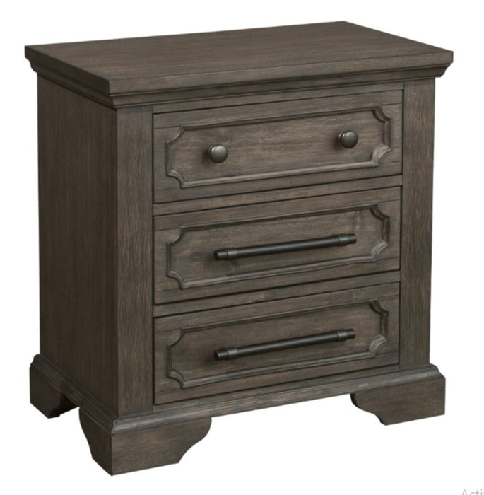 Taulon Nightstand in Dark Oak 5438-4 - Home Discount Furniture - NJ-linden