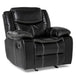 Bastrop Glider Reclining Chair in Black 8230BLK-1 - Home Discount Furniture - NJ-linden