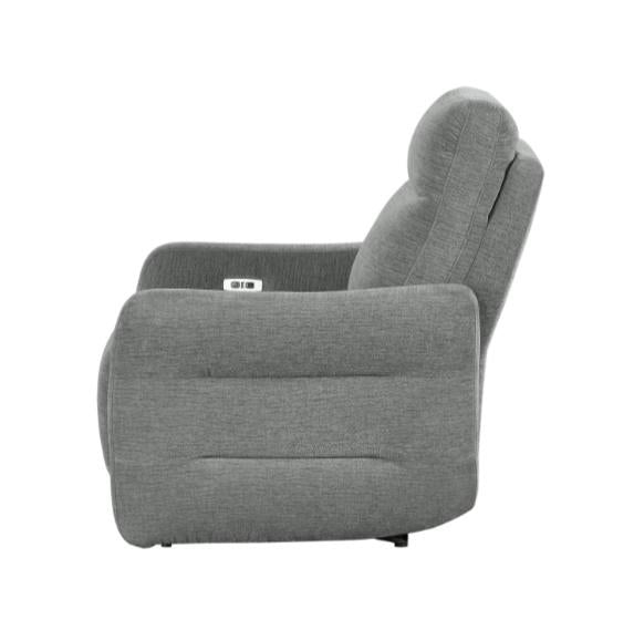 Edition Power Lay Flat Reclining Chair in Dove Grey 9804DV-1PWH - Home Discount Furniture - NJ-linden