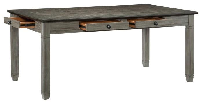 Granby Dining Table in Coffee and Antique Gray 5627GY-72 - Home Discount Furniture - NJ-linden