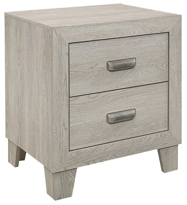 Quinby 2 Drawer Nightstand in Light Brown 1525-4 - Home Discount Furniture - NJ-linden