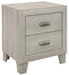 Quinby 2 Drawer Nightstand in Light Brown 1525-4 - Home Discount Furniture - NJ-linden
