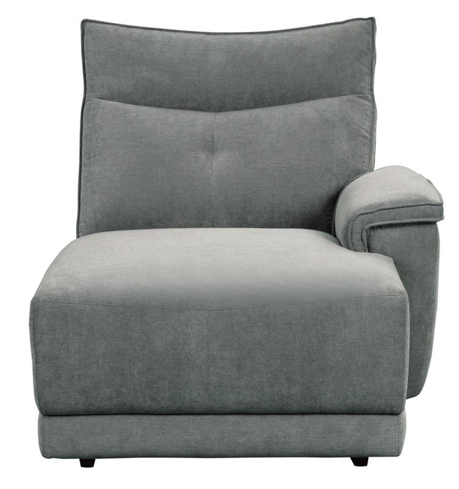 Tesoro Right Side Chaise in Dark Gray 9509DG-5R - Home Discount Furniture - NJ-linden