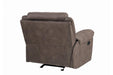 Aram Glider Reclining Chair in Dark Brown 8206NF-1 - Home Discount Furniture - NJ-linden