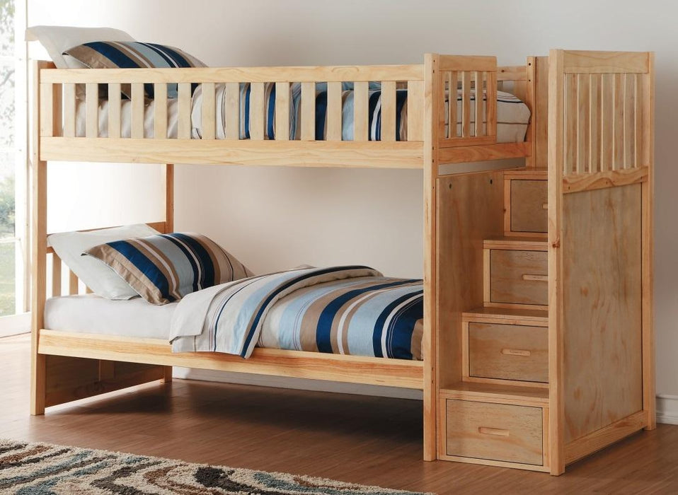 Bartly Bunk Bed w/ Reversible Storage in Natural B2043SB-1* - Home Discount Furniture - NJ-linden