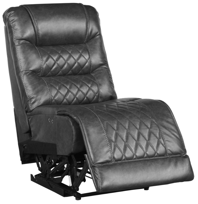 Putnam Power Armless Reclining Chair in Gray 9405GY-ARPW - Home Discount Furniture - NJ-linden