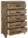 Mandan 5 Drawer Chest in Weathered Pine 1910-9 - Home Discount Furniture - NJ-linden