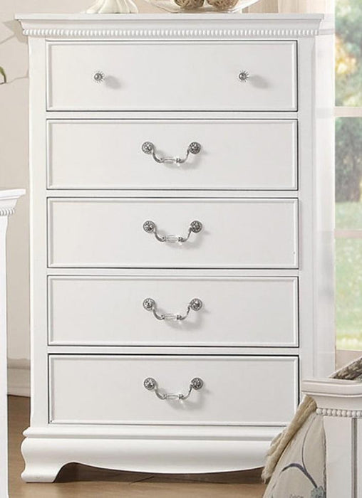 Lucida 5 Drawer Chest in White 2039W-9 - Home Discount Furniture - NJ-linden