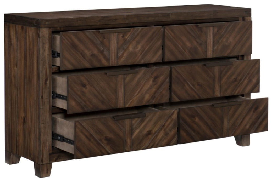 Parnell Dresser in Rustic Cherry 1648-5 - Home Discount Furniture - NJ-linden