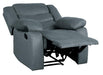 Discus Double Reclining Chair in Gray 9526GY-1 - Home Discount Furniture - NJ-linden
