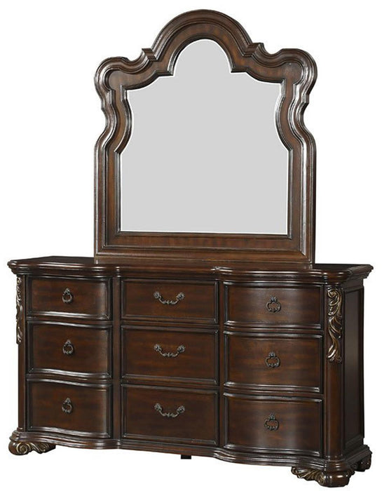 Royal Highlands 9 Drawer Dresser in Rich Cherry 1603-5 - Home Discount Furniture - NJ-linden