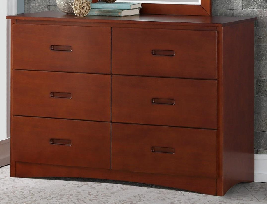 Rowe 6 Drawer Dresser in Dark Cherry B2013DC-5 - Home Discount Furniture - NJ-linden